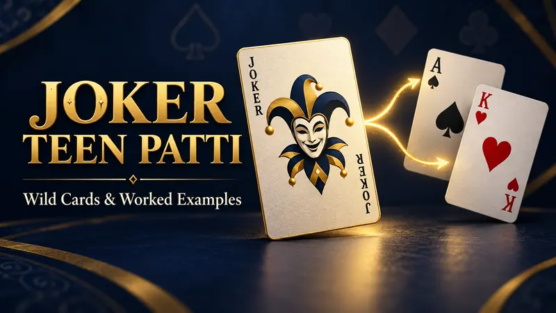 Joker Teen Patti Rules: Wild Cards and Worked Examples