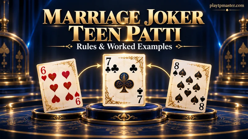 Marriage Joker Teen Patti: Rules and Worked Examples