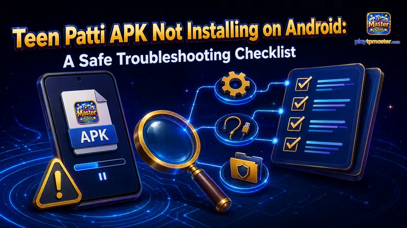 Teen Patti APK Not Installing on Android: A Safe Troubleshooting Checklist