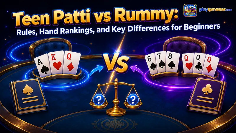 Teen Patti vs Rummy: Rules, Hand Rankings, and Key Differences for Beginners