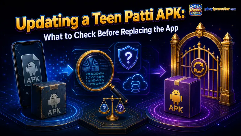 Updating a Teen Patti APK: What to Check Before Replacing the App