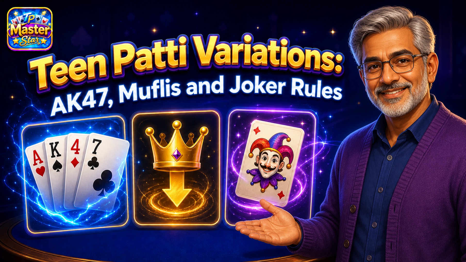 Teen Patti Variations: AK47, Muflis and Joker Rules guide cover